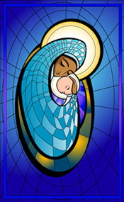 mary stain glass